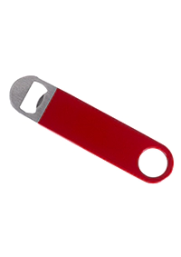 SP01283 - Vinyl Red Flat Bottle Opener 7 Inch