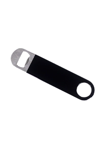 SP01282 - Vinyl Black Flat Bottle Opener 7 Inch